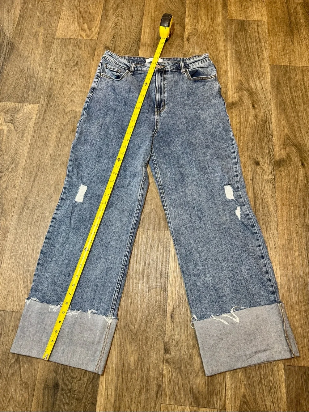 Zenana Outfitters Light Blue Wide Leg Jeans - Picture 6 of 7